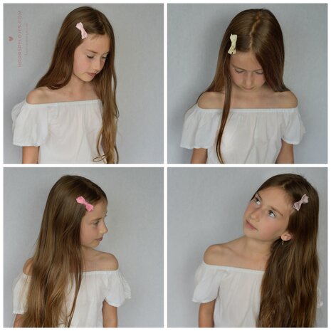 Your Little Miss Haarspeldjes met strik - Fantasy rose