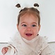 Your Little Miss Baby haarelastiekjes met strikje  - marine vibes