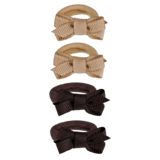 Your Little Miss Baby-Haargummis mit Schleife - latte brown