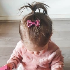 Your Little Miss Baby haarspeldje met strikje - vintage flower