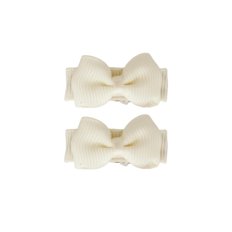 Your Little Miss Baby haarspeldjes met strikje - cream