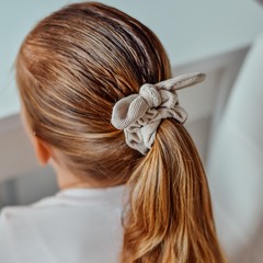Your Little Miss Scrunchie with bow - vanilla