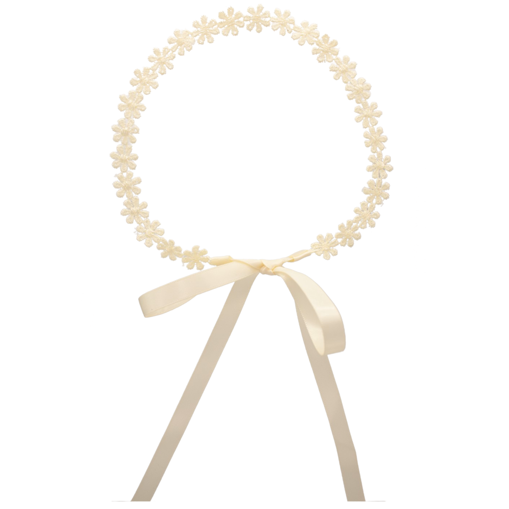 Your Little Miss Fascia per capelli bambina e ragazza con pizzo e nastro - sweet flower