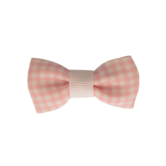 Your Little Miss Baby hair clips with bow - rose check