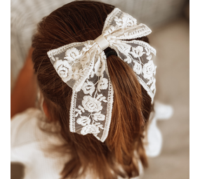 Your Little Miss Haarclip mit großer Schleife - cream lace Your Little Miss Haarclip mit großer Schleife - cream lace