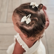 Your Little Miss Baby haarspeldjes met twist en linten strik - cream