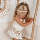 Your Little Miss Headband with lace and ribbon - sweet flower