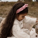 Your Little Miss Diadem aus Rippenjersey mit Schleife - sweet nectar rib