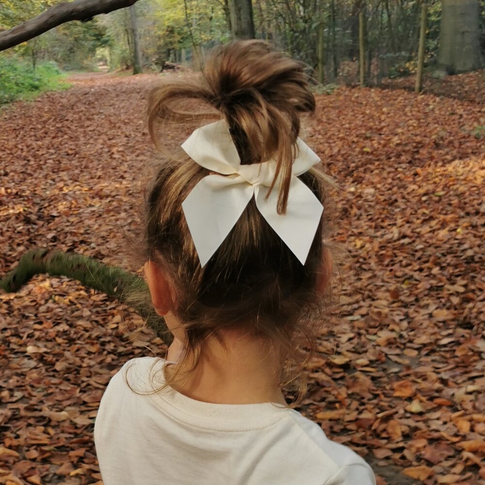 Your Little Miss Haarspange mit Knoten - cream taft