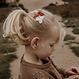 Your Little Miss Baby-Klick-Klack-Haarspangen mit Schleife - leaves