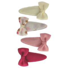 Your Little Miss Baby-Klick-Klack-Haarspangen mit Schleife - tinn flower
