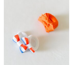 Your Little Miss Elastici per capelli bambina con fiocchetto - King's Day Your Little Miss Elastici per capelli bambina con fiocchetto - King's Day