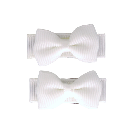 Your Little Miss Baby-Haarclips mit Schleife - white