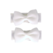 Your Little Miss Baby hair clips with bow - white