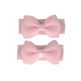 Your Little Miss Baby hair clips with bow - light pink