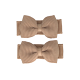 Your Little Miss Baby-Haarclips mit Schleife - tan