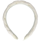 Your Little Miss Wide Hairband with braid - ivory linen