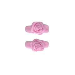 Your Little Miss Baby haarelastiekjes met strikje  - Pink rose