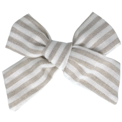 Your Little Miss Haarspange mit Knoten - Linen stripe