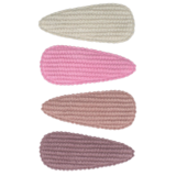 Your Little Miss Baby-Klick-Klack-Haarspangen mit Stoff - Corduroy candy