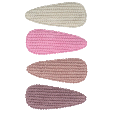 Your Little Miss Baby snap clips with fabric - Corduroy candy