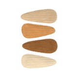 Your Little Miss Baby haarspeldjes met stof - Neutral rib