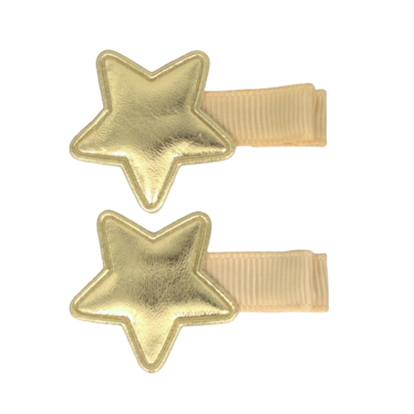 Your Little Miss Hair clip with star - Gold star
