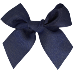 Your Little Miss Hair clip with knot - Navy sparkle