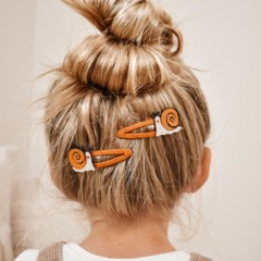 Your Little Miss Klick-Klack-Haarspangen mit Twist und Druck - Suzie the snail