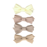 Your Little Miss Baby hair clips with ribbon bow - Dunes