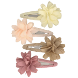 Your Little Miss Hair clips with flower - Soft tones