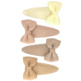 Your Little Miss Baby-Klick-Klack-Haarspangen mit Schleife - Dunes