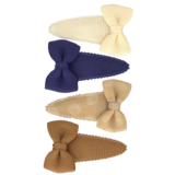 Your Little Miss Baby snap clips with bow - Beach please