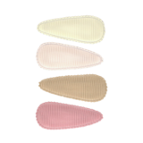 Your Little Miss Baby haarspeldjes met stof - Soft tones