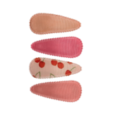 Your Little Miss Baby-Klick-Klack-Haarspangen mit Stoff - cherrylicious