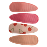 Your Little Miss Snap clips with fabric - cherrylicious