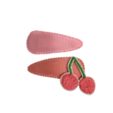 Your Little Miss Baby-Klick-Klack-Haarspangen mit Stoff - cherrylicious