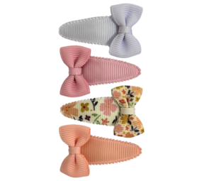 Your Little Miss Baby haarspeldjes met strik - floral love