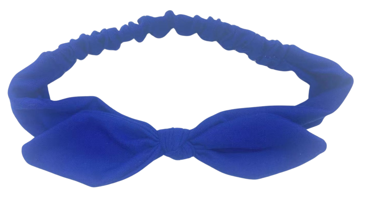 Your Little Miss Baby headband with knot and bow - navy