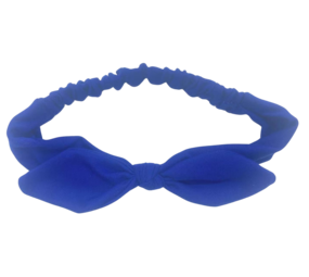 Your Little Miss Baby haarbandje met knoop en strik - navy