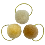 Your Little Miss Basic hair ties with pom-poms - Dunes