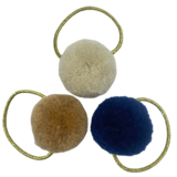 Your Little Miss Basic hair ties with pom-poms - Beach please Your Little Miss Basic hair ties with pom-poms - Beach please