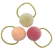 Your Little Miss Basic Mini-Haargummis mit Pompons - Pink sands Your Little Miss Basic Mini-Haargummis mit Pompons - Pink sands