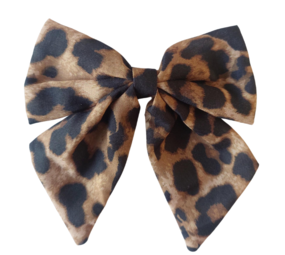 Your Little Miss Haarspeld met grote strik - leopard love