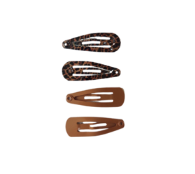 Your Little Miss Basic baby snap clips - leopard love Your Little Miss Basic baby snap clips - leopard love