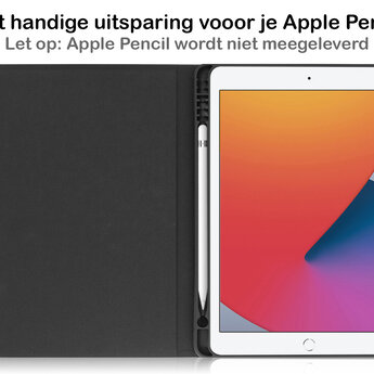 Apple iPad 9 10.2 (2021) Hoesje Book Case - Grijs