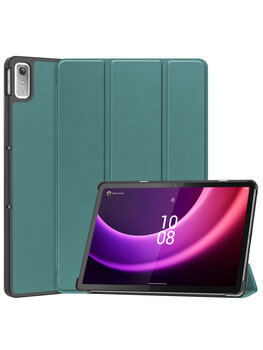 Lenovo Tab P11 (2e Gen) Hoesje Book Case - Donkergroen