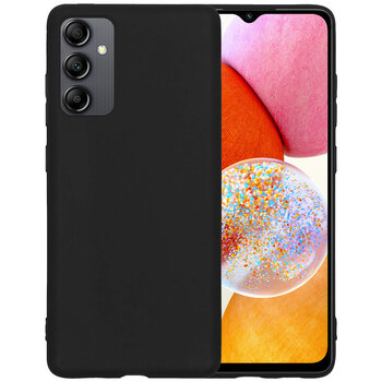 Samsung Galaxy A14 Hoesje Siliconen Hoes Case Cover - Zwart