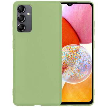 Samsung Galaxy A14 Hoesje Siliconen Hoes Case Cover - Groen