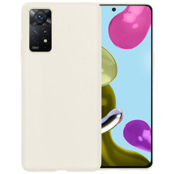 Xiaomi Redmi Note 11 Hoesje Siliconen Hoes Case Cover - Wit